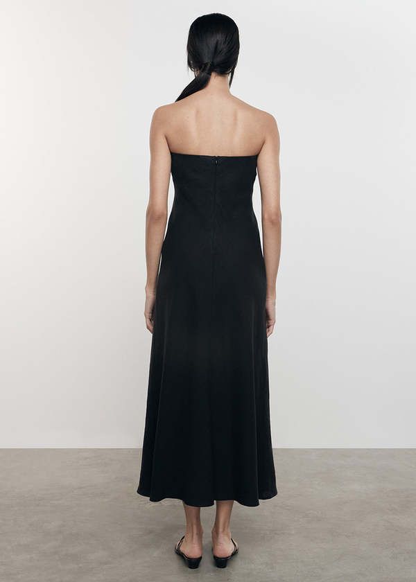 Enza Costa Linen Bias Dress