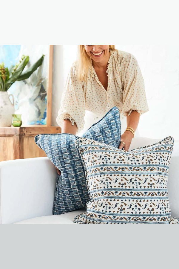 Walter G. Formosa Azure Pillow - Blue Multi