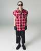 TAKAHIROMIYASHITA The Soloist. Red Cut Off Sleeve Western Shirt - Red - Thumbnail 1