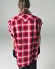TAKAHIROMIYASHITA The Soloist. Red Cut Off Sleeve Western Shirt - Red - Thumbnail 4