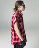 TAKAHIROMIYASHITA The Soloist. Red Cut Off Sleeve Western Shirt - Red - Thumbnail 5