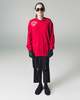 TAKAHIROMIYASHITA The Soloist. Red Oversized Distressed Knit Pullover - Red - Thumbnail 3