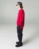 TAKAHIROMIYASHITA The Soloist. Red Oversized Distressed Knit Pullover - Red - Thumbnail 4