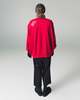 TAKAHIROMIYASHITA The Soloist. Red Oversized Distressed Knit Pullover - Red - Thumbnail 5