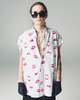 TAKAHIROMIYASHITA The Soloist. White Lip Pattern Cut Off Sleeve Button Down - White - Thumbnail 2