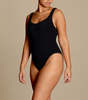 Hunza G Square Neck One Piece - Black - Thumbnail 4