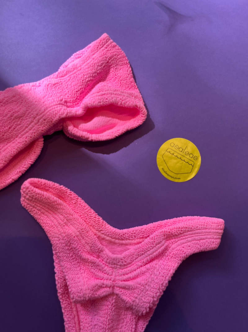 Hunza G Tina Strapless Bikini Set - Bubblegum | Garmentory