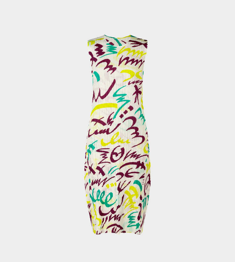 Pleats Please by Issey Miyake Fizzy Pleated Dress - White | Garmentory
