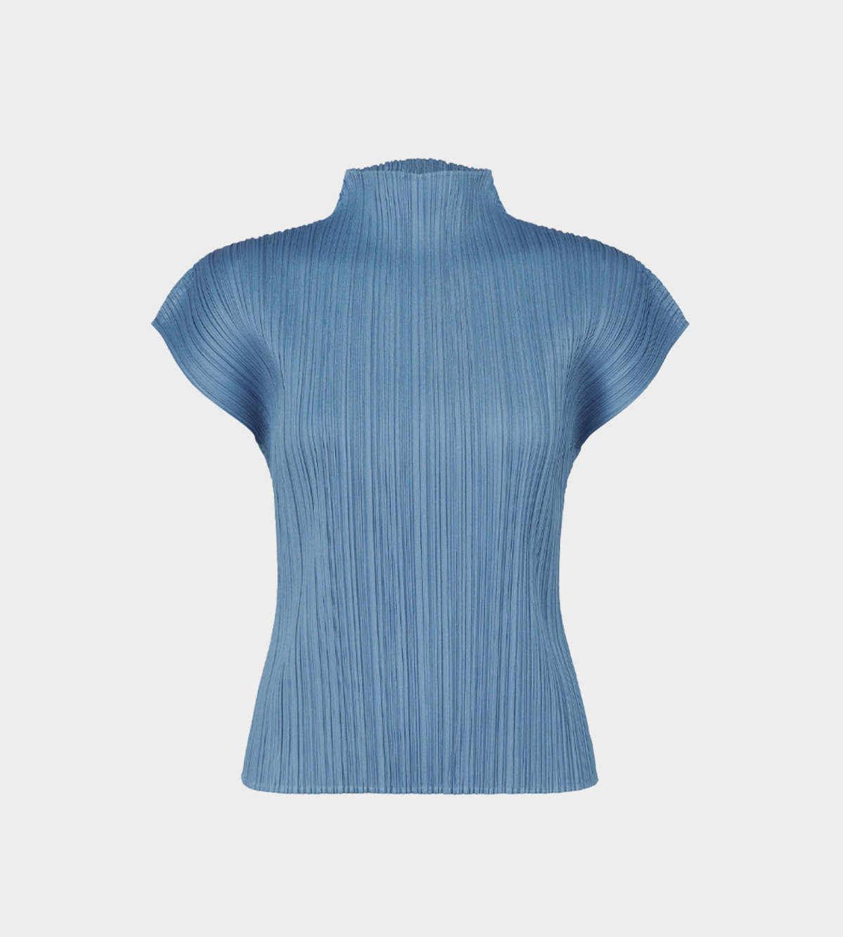 Pleats Please by Issey Miyake Pleated Top - Steel Blue | Garmentory