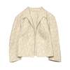 Sundazed (Italy) Floral Damask Weave T Lapel Blouson Jacket Ivory : L - Thumbnail 1