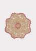 Caramel Home Raffia Flower Placemat - Pink - Thumbnail 1