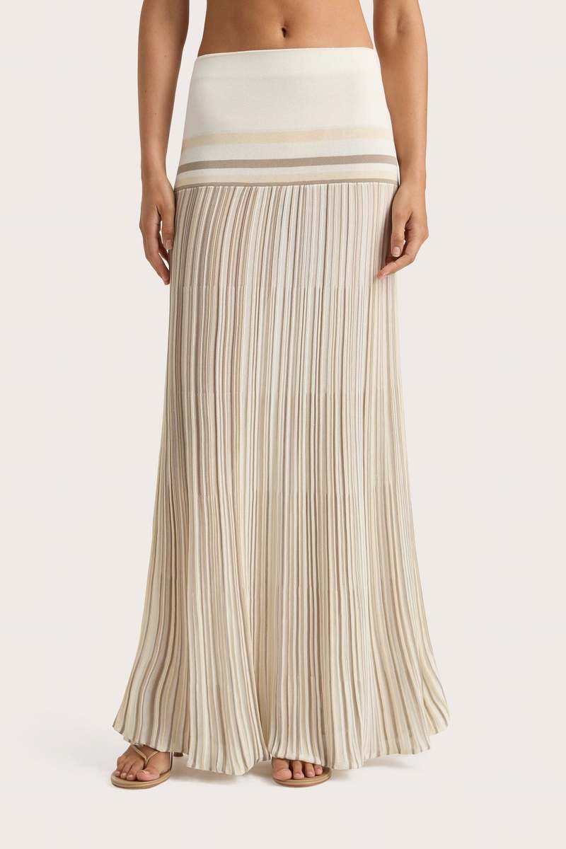 ワンピース FAITHFULL THE BRAND Women Mid Skirts FF3674 WHT White White Maceio Asymmetrical Skirt – Annabel