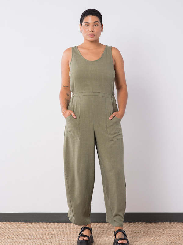 Jennifer Glasgow Clover Jumpsuit - Sage Jennifer Glasgow Clover Jumpsuit - Sage