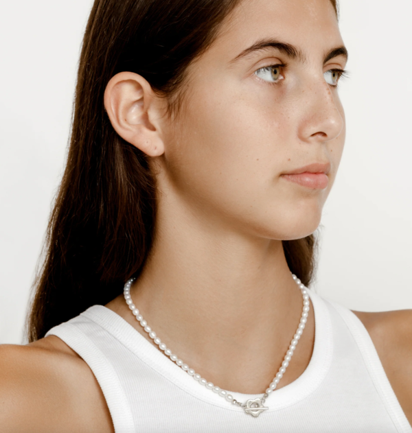 The Sofia Heart Pearl Necklace