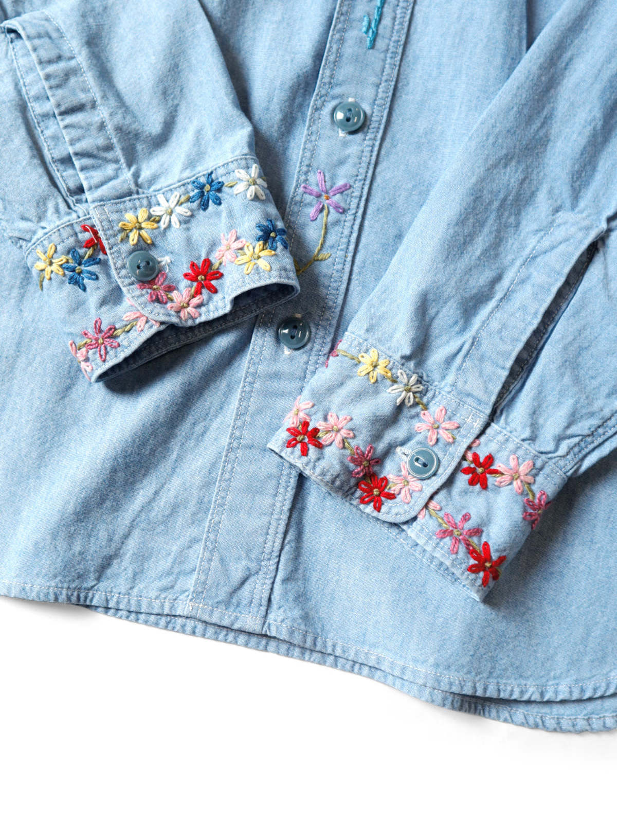Kapital Chambray Work MAGPIE Shirt - Sax | Garmentory
