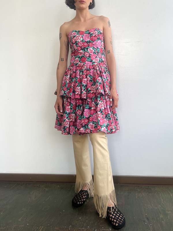 linen a line dress Vintage 90s Laura Ashley Blue Beaded Silk Dress