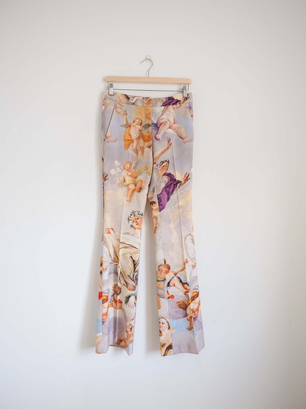 Moschino Couture Cherub Renaissance Print Trousers - Multi - Image 1 of 3