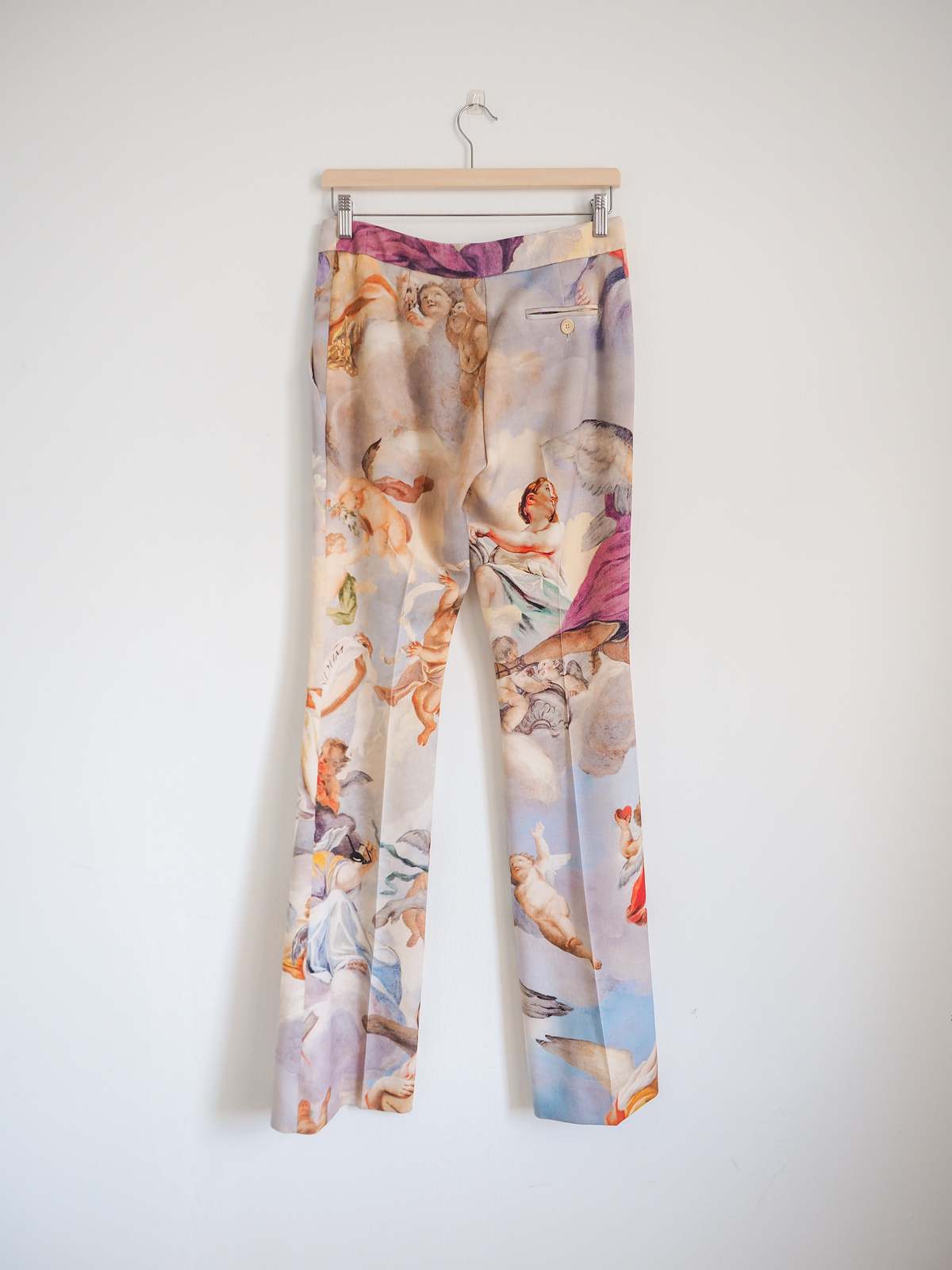 Moschino Couture Cherub Renaissance Print Trousers - Multi - Image 2 of 3