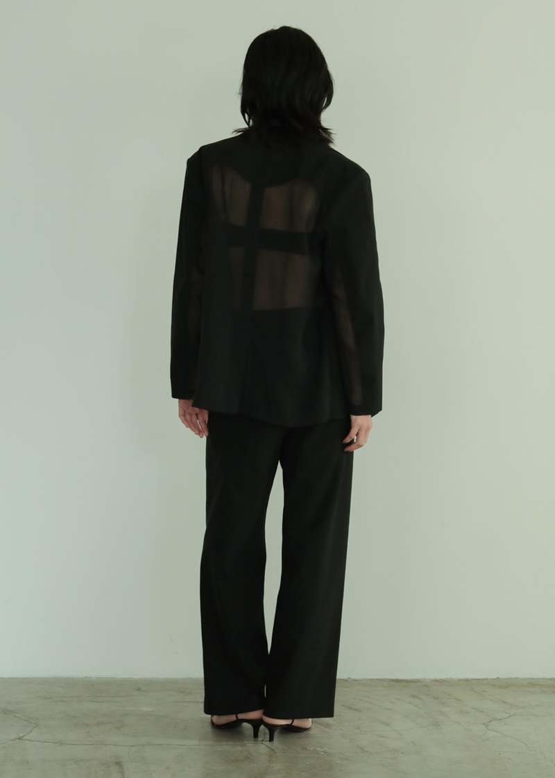 【完売】  Blazer Back Sheer SUZIE LITTLE - Garmentory | Black ジャケット・アウター
