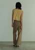 LITTLE SUZIE Fold-over Trouser - Tan - Thumbnail 4