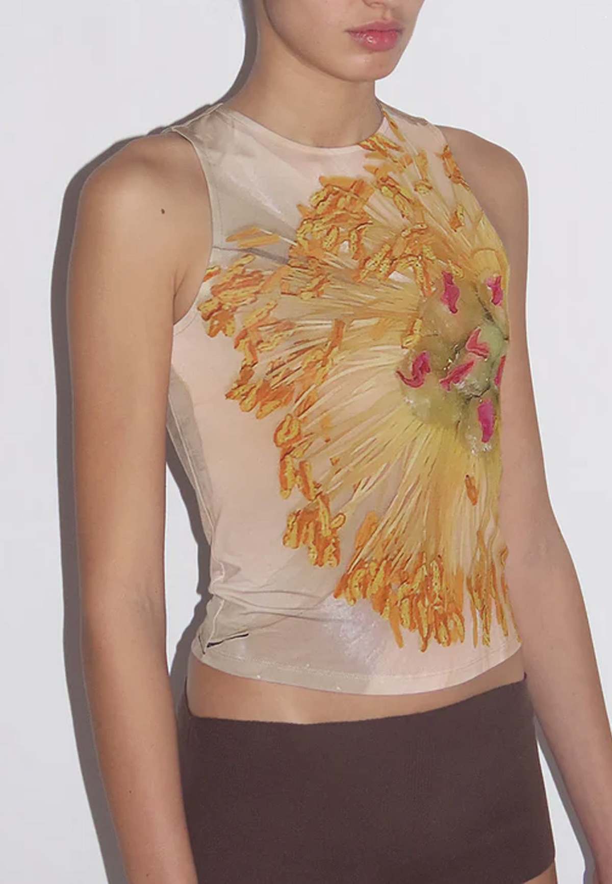Paloma wool バラプリントのアイボリータンクトップ Paloma Wool Peonia Tank Top - Floral | Garmentory
