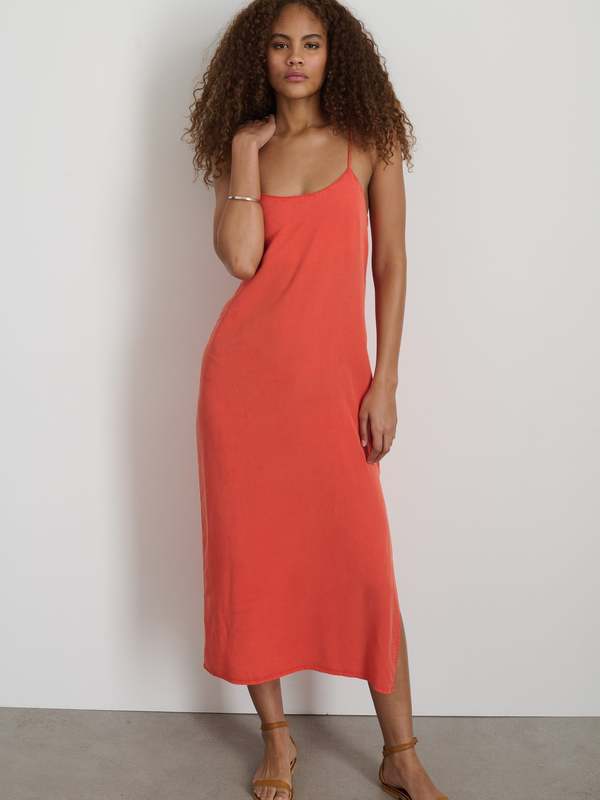 strapless open back dress Ginger Spice Satin Dress – Savannah Hoffman Designs main image 0