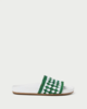 Loeffler Randall Henri Crochet Raffia Sandal - Green/White - Thumbnail 4