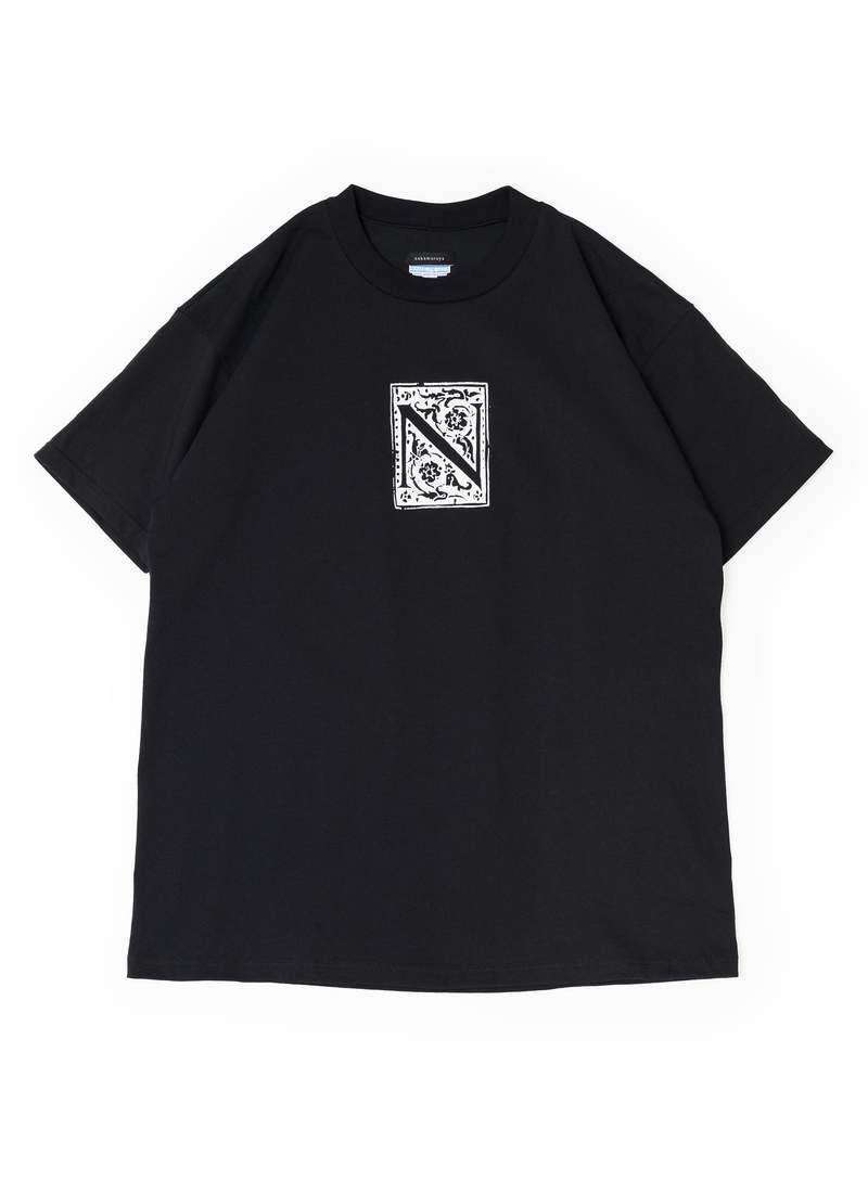 nakamuraya NATURALIS HISTORIA HEAVYWEIGHT S/S T-SHIRT - BLACK nakamuraya NATURALIS HISTORIA HEAVYWEIGHT S/S T-SHIRT - BLACK
