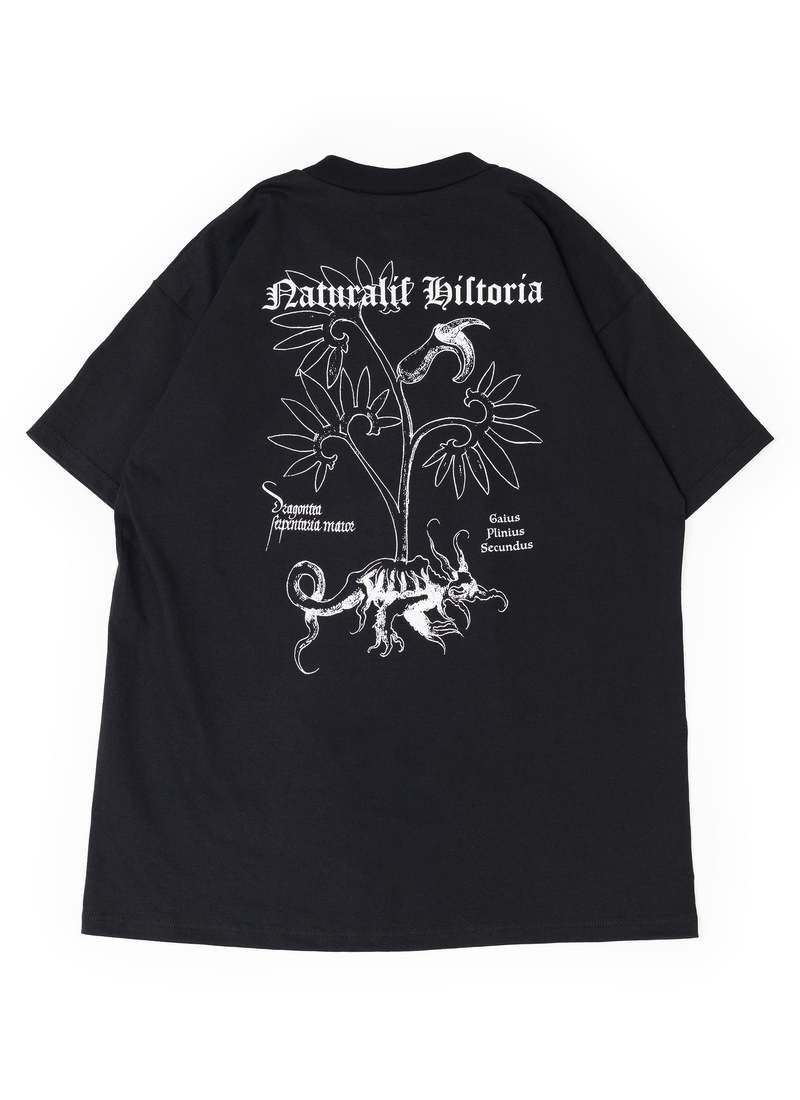 nakamuraya NATURALIS HISTORIA HEAVYWEIGHT S/S T-SHIRT - BLACK nakamuraya NATURALIS HISTORIA HEAVYWEIGHT S/S T-SHIRT - BLACK