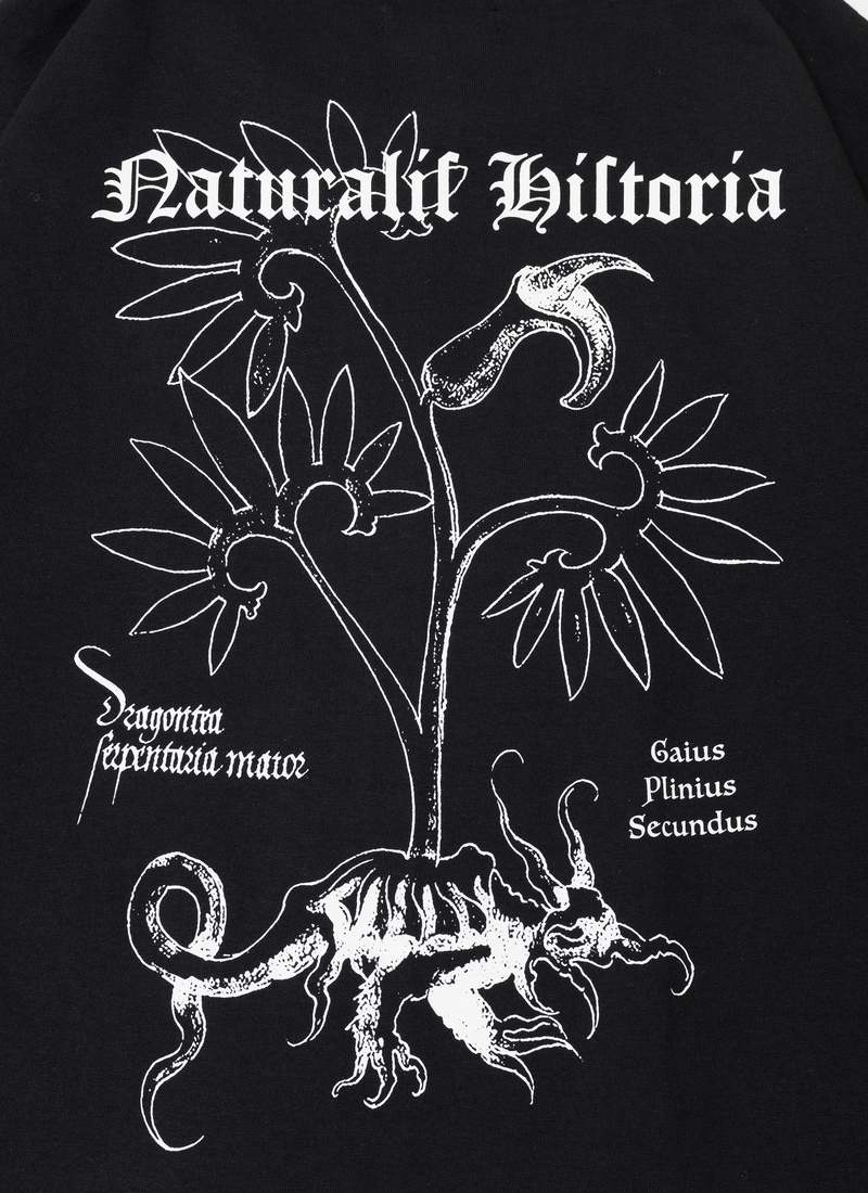 nakamuraya NATURALIS HISTORIA HEAVYWEIGHT S/S T-SHIRT - BLACK nakamuraya NATURALIS HISTORIA HEAVYWEIGHT S/S T-SHIRT - BLACK