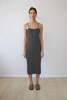 Wol Hide Rib Dress - Washed Black - Thumbnail 1