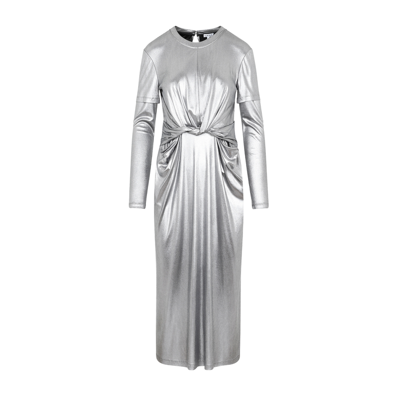 ワンピース Loewe draped dress Draped dress in silk Black - LOEWE