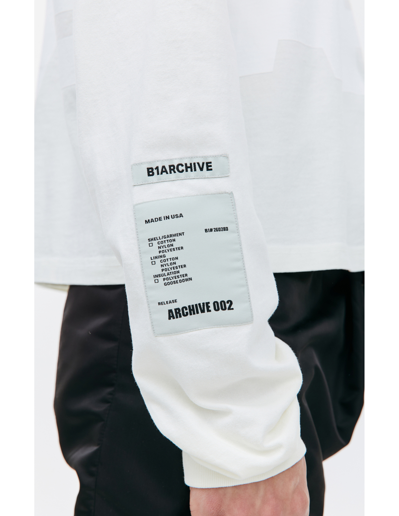 B1archive Logo printed longsleeve - White B1archive Logo printed longsleeve - White