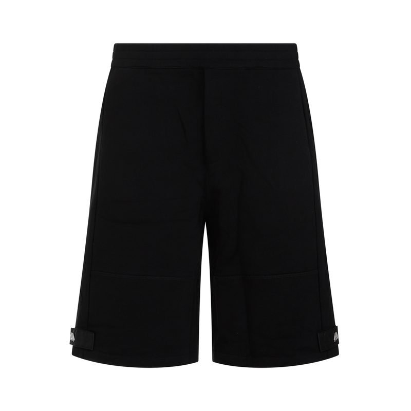ショートパンツ alexander mcqueen Alexander McQueen Shorts Black Alexander McQueen logo-print Cotton Shorts | Black | FARFETCH