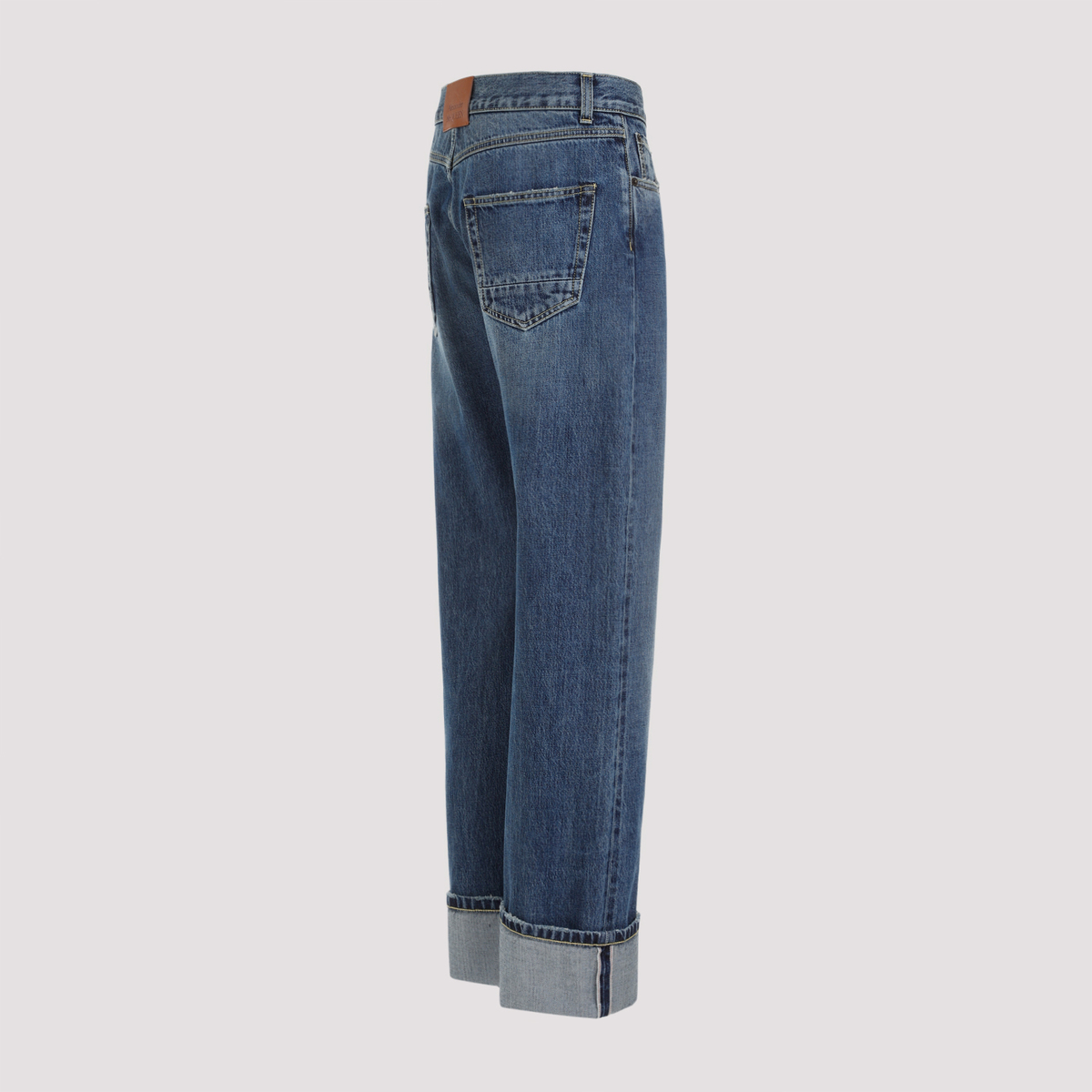 Alexander McQueen Turn Up Jeans - Blue Wash | Garmentory