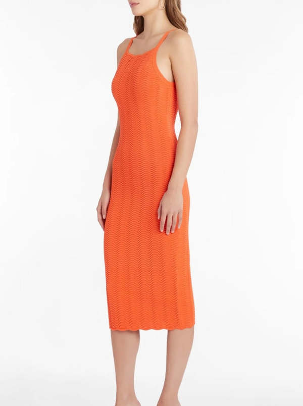 strapless open back dress VERNANZA Halter Knit Maxi Dress main image 0