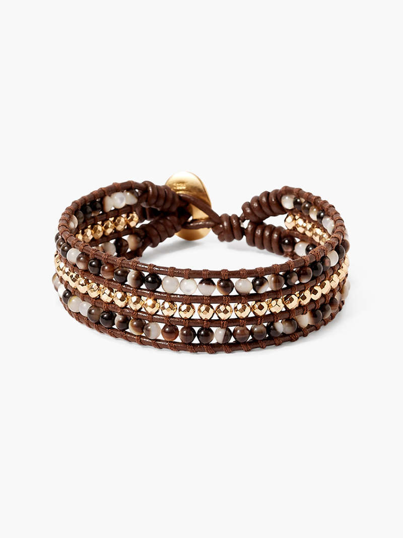 Chan Luu Sedona Single Wrap Bracelet Black Mop Garmentory