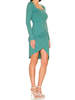 Susana Monaco Wrap Bottom Dress - Teal - Thumbnail 2