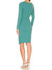 Susana Monaco Wrap Bottom Dress - Teal - Thumbnail 3