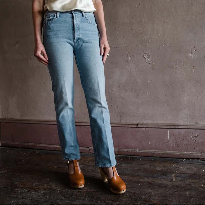 Woodlands Mother The Tripper Ankle Jeans - Blue