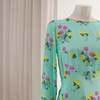 BERNADETTE Jane L/S Dress - Floral Turquoise - Thumbnail 2