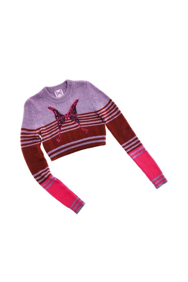 Anna Sui x Heaven by Marc Jacobs Butterfly Sweater - Pink/Purple