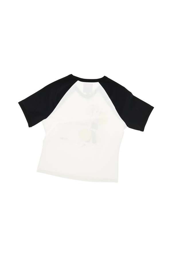 Anna Sui x Heaven by Marc Jacobs Cheerleader Baby Tee - White