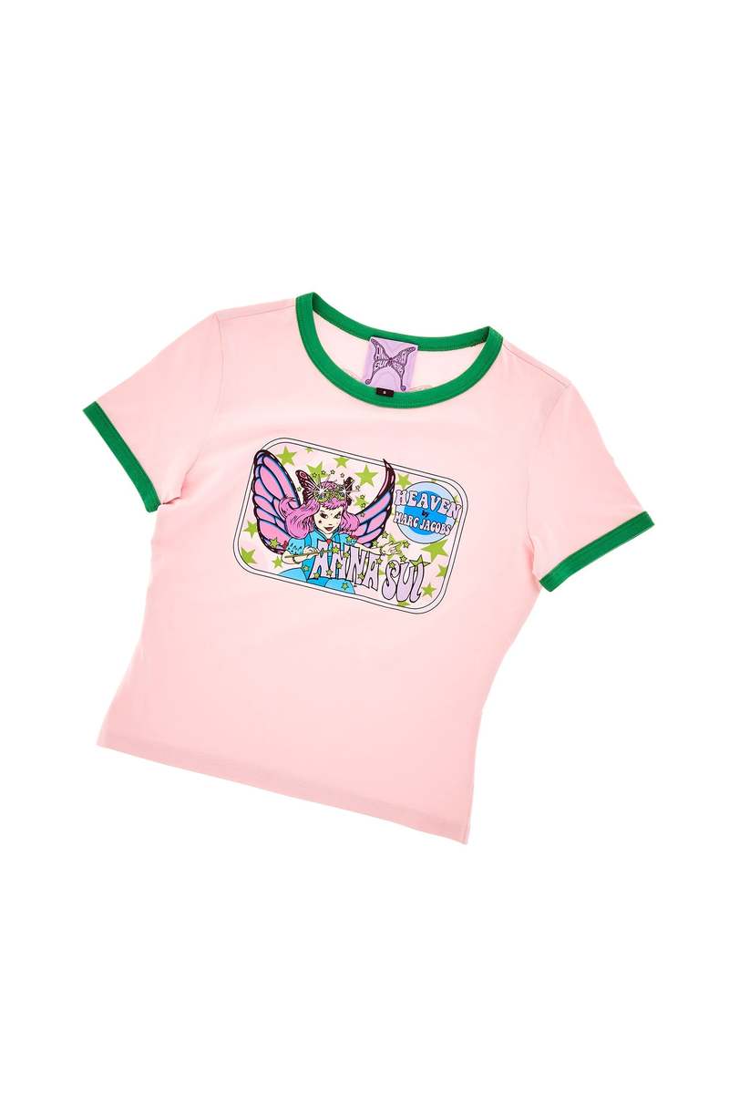 Anna Sui x Heaven by Marc Jacobs Fairy Baby Tee - Pink