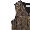 ATTITUDES (Italy) Damask Weave Viscose Blend Paisley Vest Tourmaline - Thumbnail 3