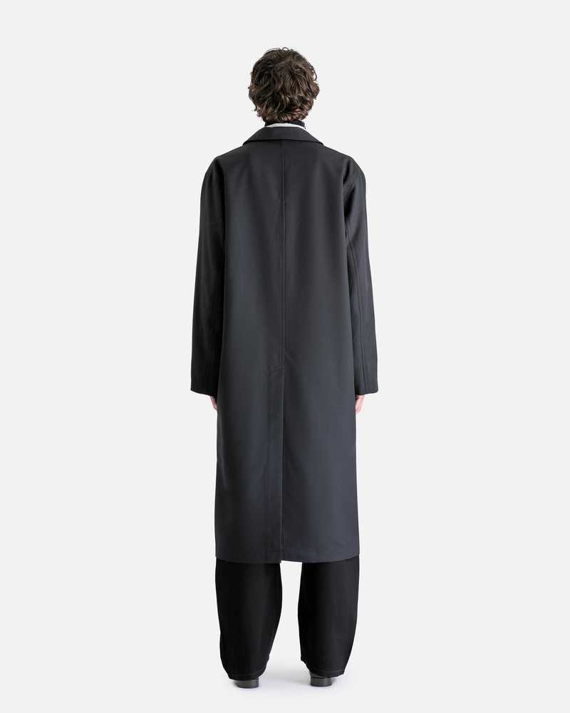 Lemaire Asymmetric Coat - Marine Melange | Garmentory