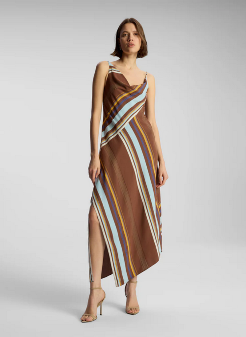 A.L.C. Lauren Dress - Brown Stripe | Garmentory