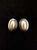 Vintage 80s Sterling Mabe Pearl Earrings - Thumbnail 1