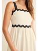 In February Doen Contrast Maxi Dress - Cream/Black - Thumbnail 5