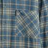 Claude de Barsac (Netherlands) Tartan Flannel Knit Baseball Hem Nightshirt Fluorite - Thumbnail 4
